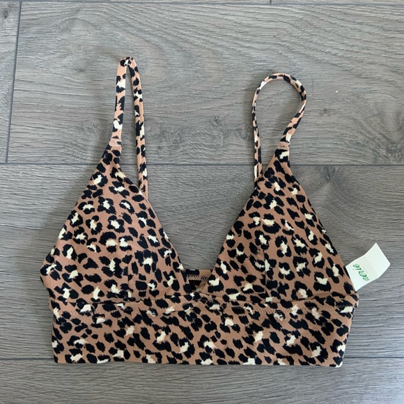 NEW Aerie Leopard Swim Top - Picture 2 of 5